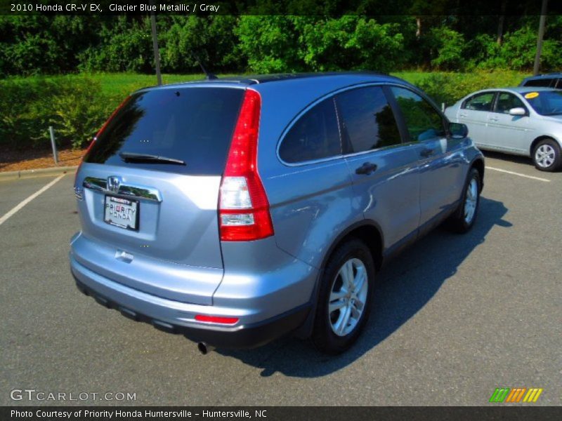 Glacier Blue Metallic / Gray 2010 Honda CR-V EX