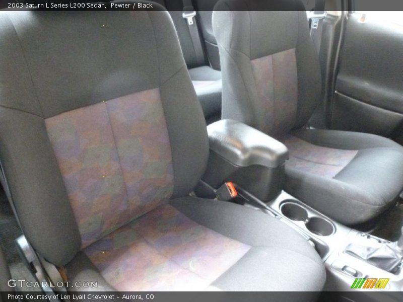 Pewter / Black 2003 Saturn L Series L200 Sedan