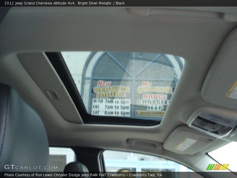 Bright Silver Metallic / Black 2012 Jeep Grand Cherokee Altitude 4x4