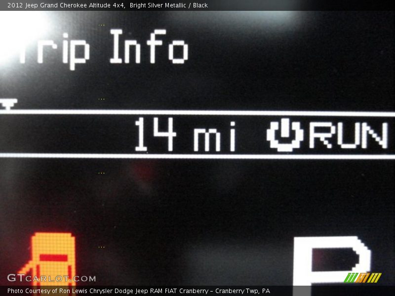 Bright Silver Metallic / Black 2012 Jeep Grand Cherokee Altitude 4x4