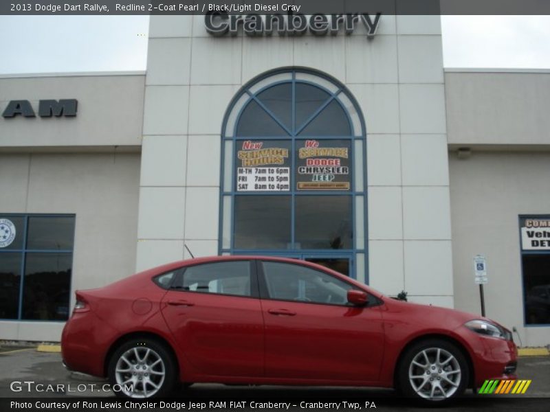 Redline 2-Coat Pearl / Black/Light Diesel Gray 2013 Dodge Dart Rallye