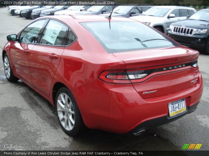 Redline 2-Coat Pearl / Black/Light Diesel Gray 2013 Dodge Dart Rallye