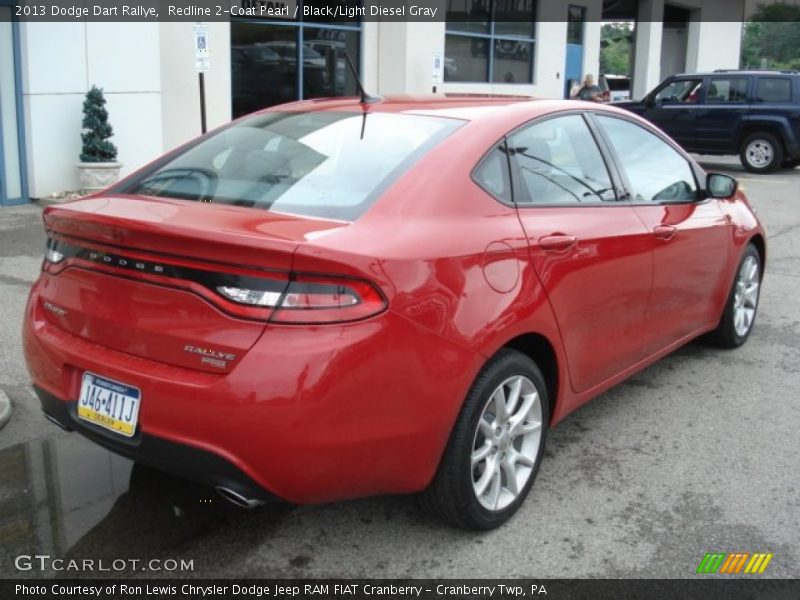 Redline 2-Coat Pearl / Black/Light Diesel Gray 2013 Dodge Dart Rallye