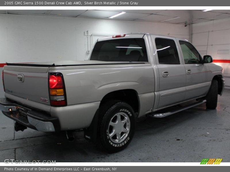Silver Birch Metallic / Stone Gray 2005 GMC Sierra 1500 Denali Crew Cab AWD