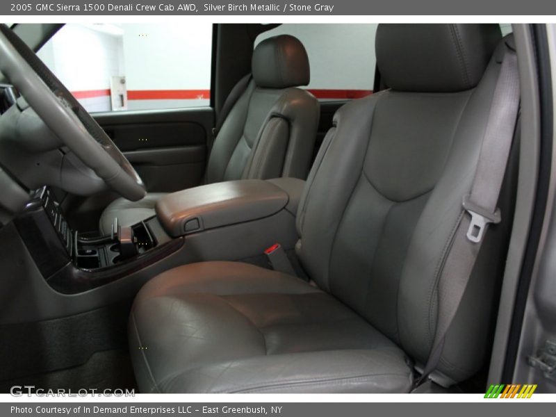 Silver Birch Metallic / Stone Gray 2005 GMC Sierra 1500 Denali Crew Cab AWD