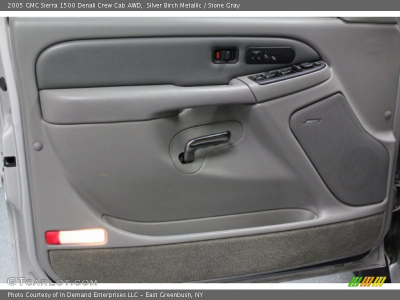 Silver Birch Metallic / Stone Gray 2005 GMC Sierra 1500 Denali Crew Cab AWD