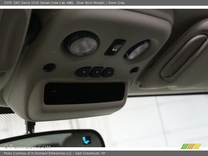 Silver Birch Metallic / Stone Gray 2005 GMC Sierra 1500 Denali Crew Cab AWD