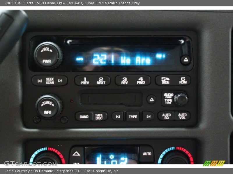 Silver Birch Metallic / Stone Gray 2005 GMC Sierra 1500 Denali Crew Cab AWD
