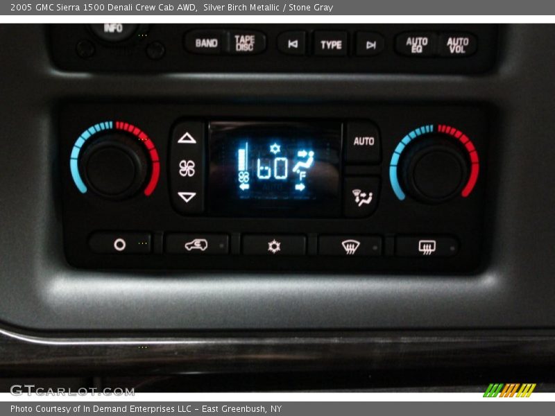 Silver Birch Metallic / Stone Gray 2005 GMC Sierra 1500 Denali Crew Cab AWD