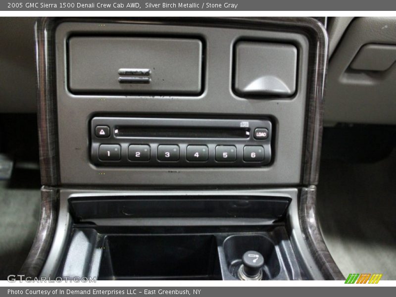 Silver Birch Metallic / Stone Gray 2005 GMC Sierra 1500 Denali Crew Cab AWD
