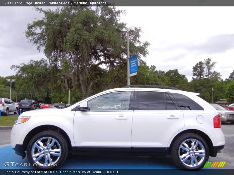 White Suede / Medium Light Stone 2011 Ford Edge Limited