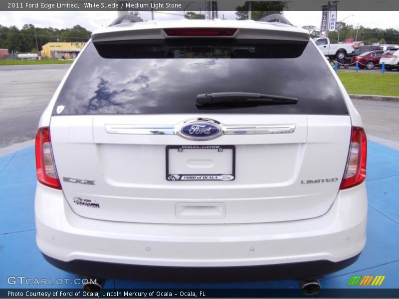 White Suede / Medium Light Stone 2011 Ford Edge Limited