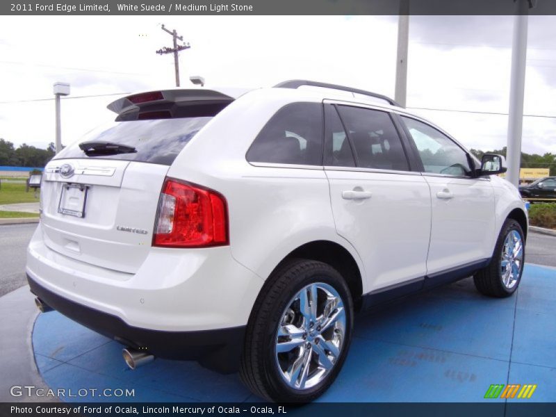 White Suede / Medium Light Stone 2011 Ford Edge Limited