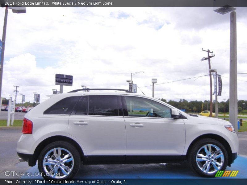 White Suede / Medium Light Stone 2011 Ford Edge Limited