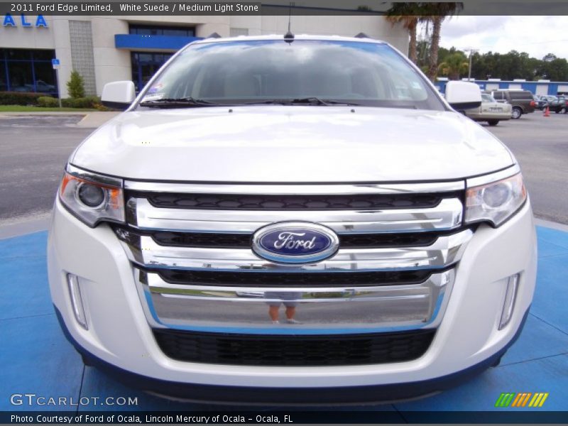 White Suede / Medium Light Stone 2011 Ford Edge Limited