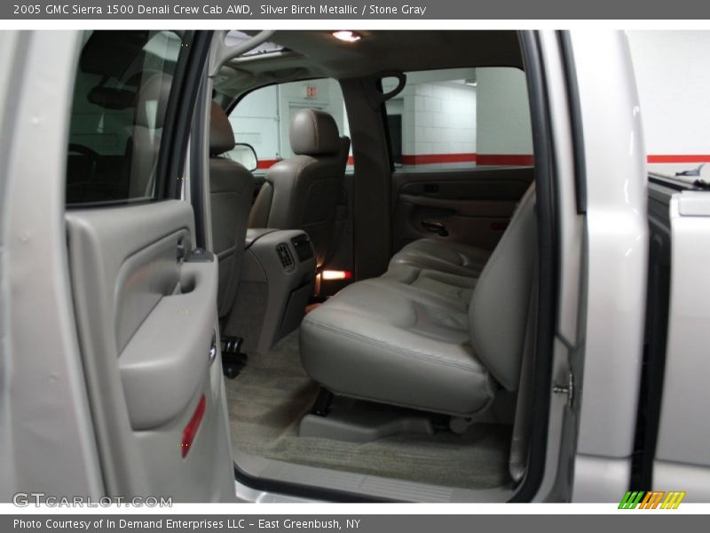 Silver Birch Metallic / Stone Gray 2005 GMC Sierra 1500 Denali Crew Cab AWD
