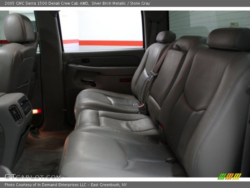 Silver Birch Metallic / Stone Gray 2005 GMC Sierra 1500 Denali Crew Cab AWD