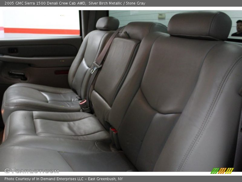 Silver Birch Metallic / Stone Gray 2005 GMC Sierra 1500 Denali Crew Cab AWD
