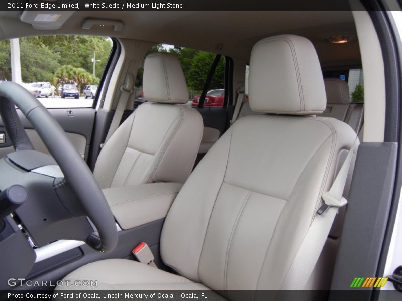 White Suede / Medium Light Stone 2011 Ford Edge Limited