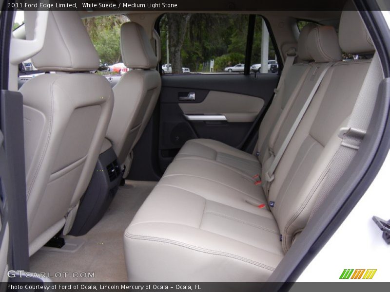 White Suede / Medium Light Stone 2011 Ford Edge Limited
