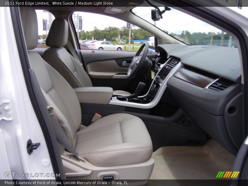 White Suede / Medium Light Stone 2011 Ford Edge Limited
