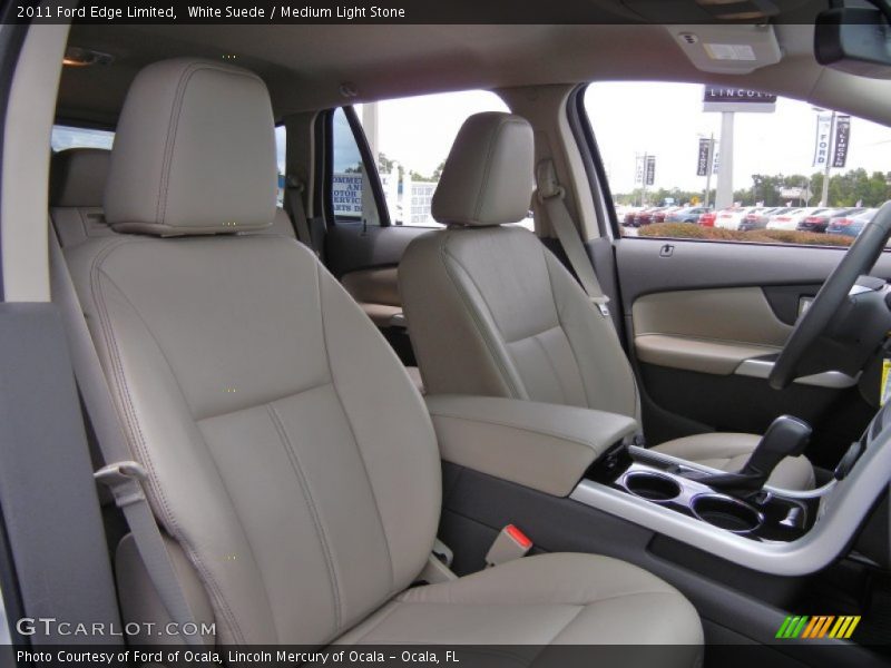 White Suede / Medium Light Stone 2011 Ford Edge Limited