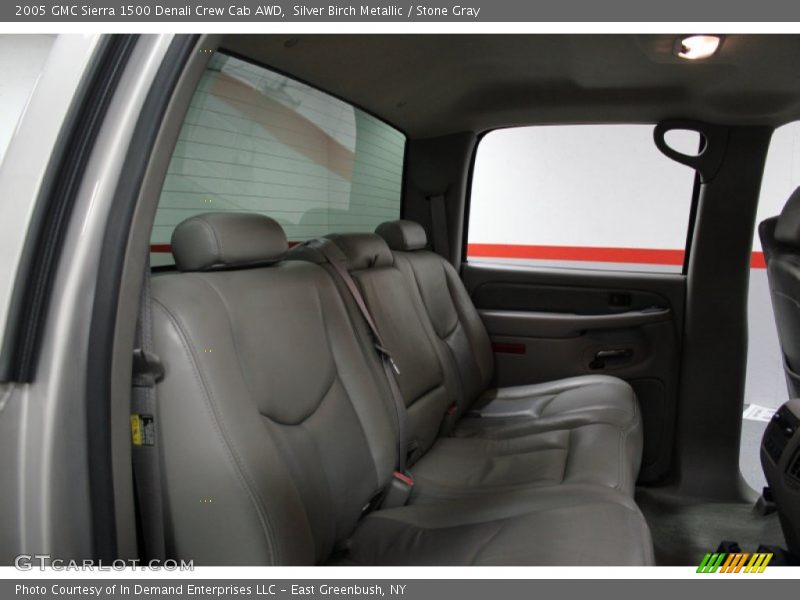 Silver Birch Metallic / Stone Gray 2005 GMC Sierra 1500 Denali Crew Cab AWD