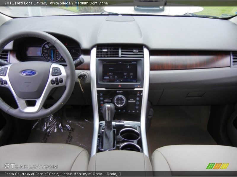 White Suede / Medium Light Stone 2011 Ford Edge Limited