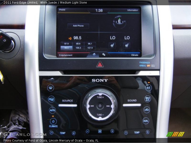 White Suede / Medium Light Stone 2011 Ford Edge Limited