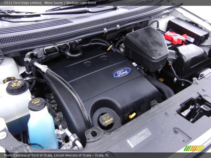 White Suede / Medium Light Stone 2011 Ford Edge Limited