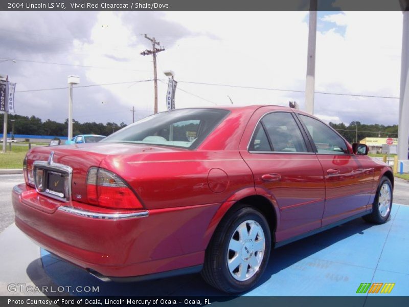 Vivid Red Clearcoat / Shale/Dove 2004 Lincoln LS V6