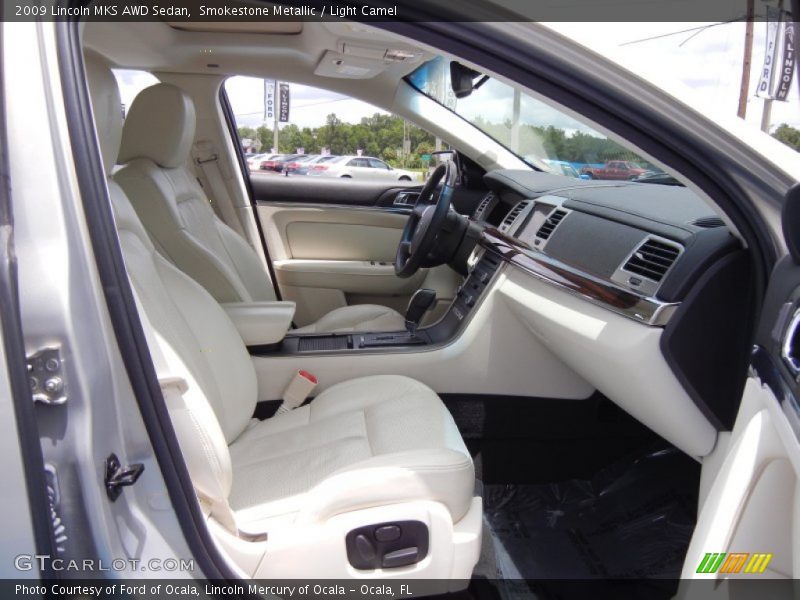 Smokestone Metallic / Light Camel 2009 Lincoln MKS AWD Sedan