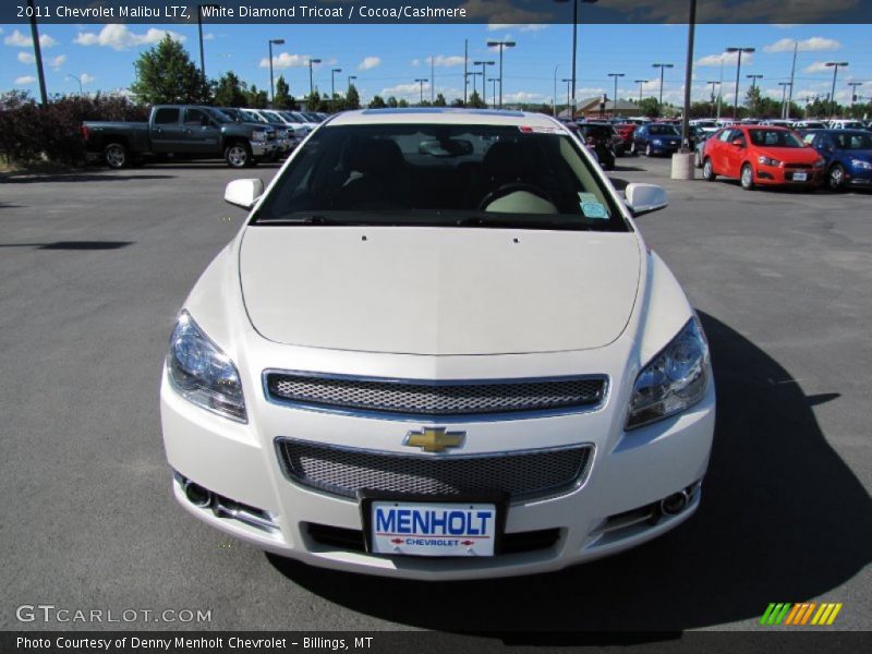 White Diamond Tricoat / Cocoa/Cashmere 2011 Chevrolet Malibu LTZ
