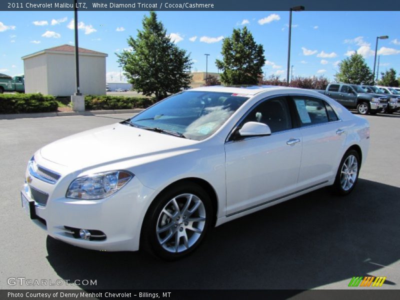 White Diamond Tricoat / Cocoa/Cashmere 2011 Chevrolet Malibu LTZ