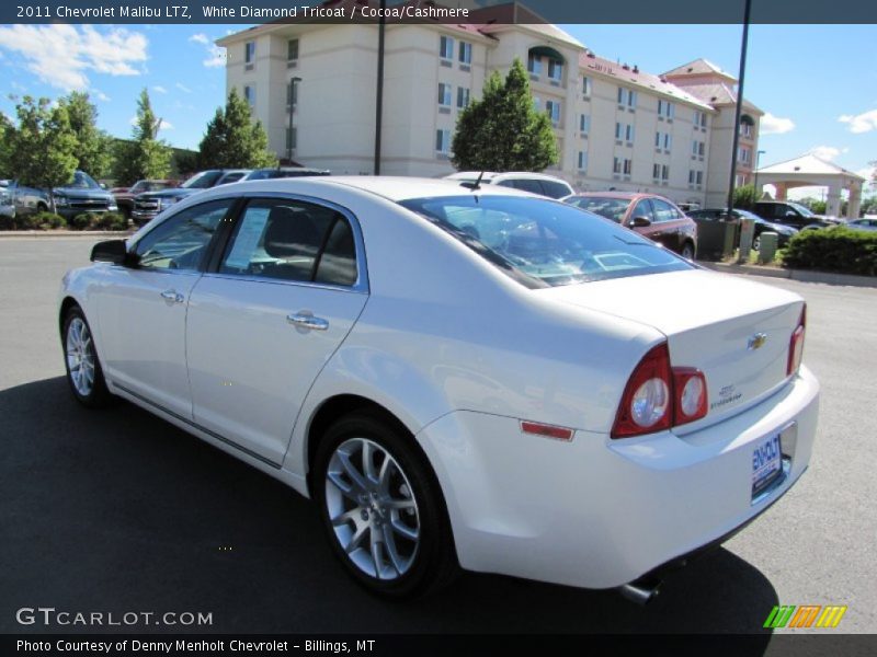 White Diamond Tricoat / Cocoa/Cashmere 2011 Chevrolet Malibu LTZ