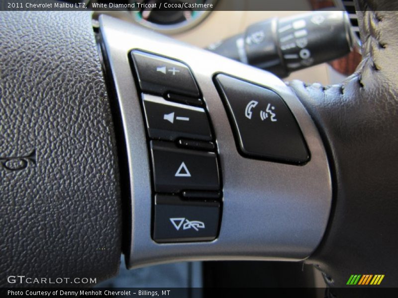 White Diamond Tricoat / Cocoa/Cashmere 2011 Chevrolet Malibu LTZ