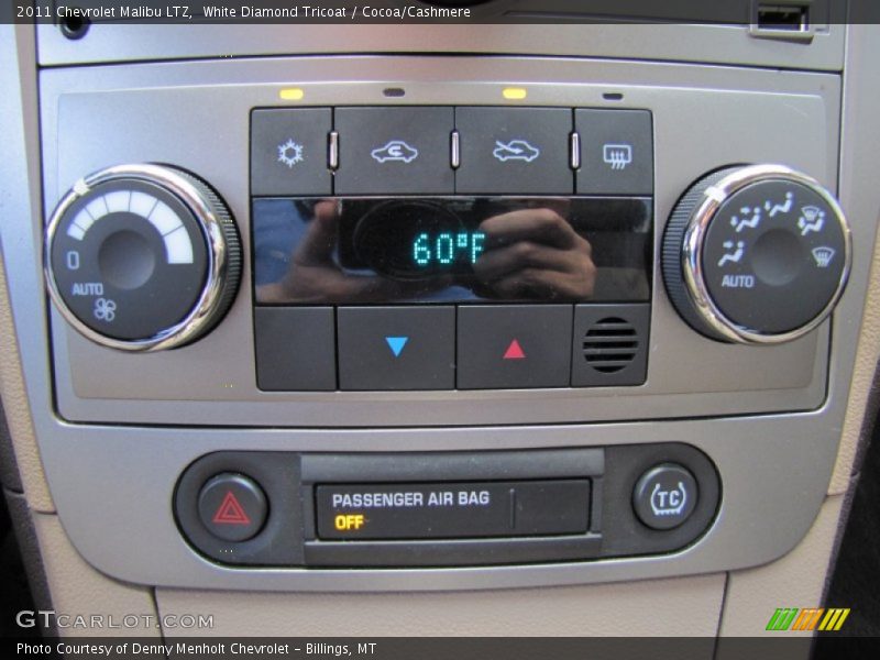 White Diamond Tricoat / Cocoa/Cashmere 2011 Chevrolet Malibu LTZ