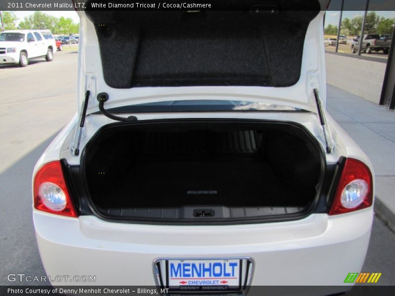 White Diamond Tricoat / Cocoa/Cashmere 2011 Chevrolet Malibu LTZ