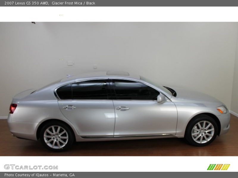 Glacier Frost Mica / Black 2007 Lexus GS 350 AWD