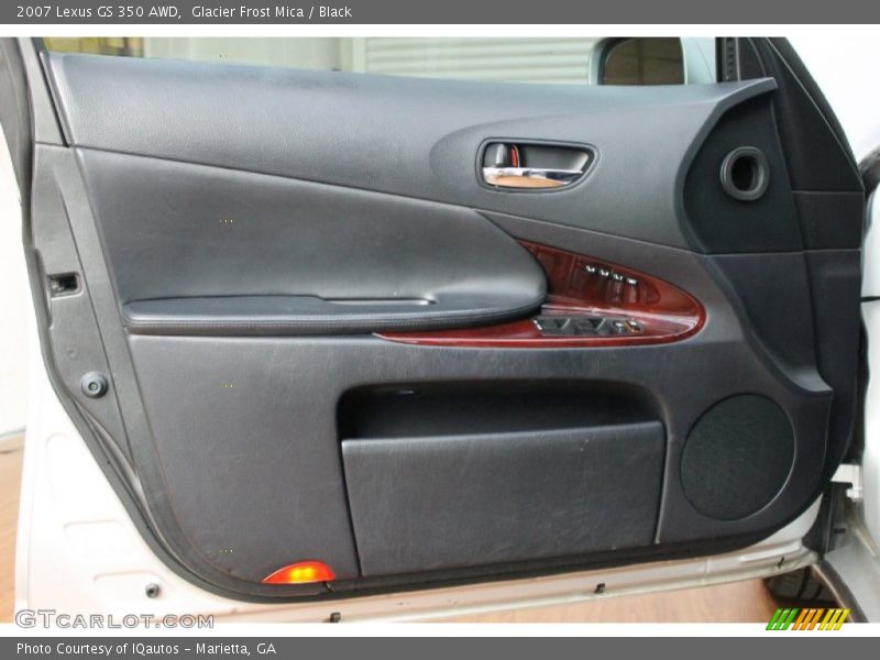Glacier Frost Mica / Black 2007 Lexus GS 350 AWD