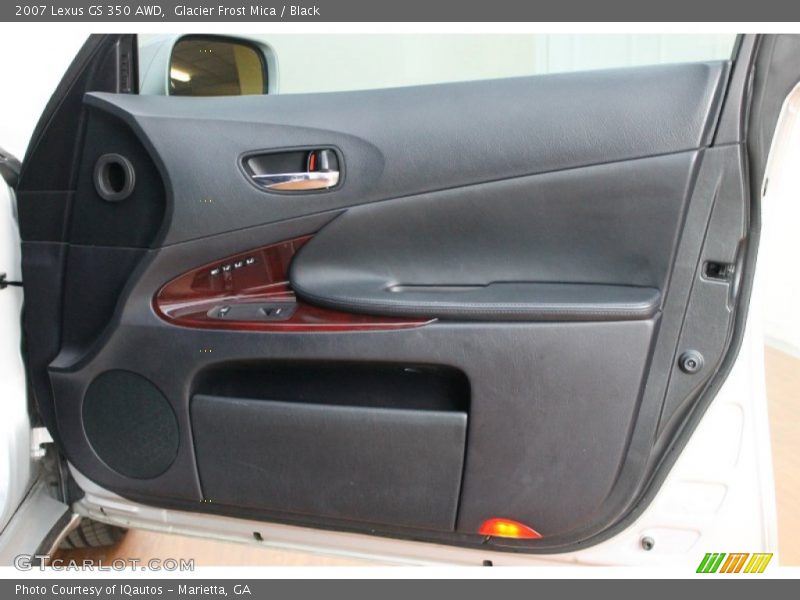 Glacier Frost Mica / Black 2007 Lexus GS 350 AWD