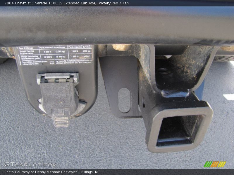 Victory Red / Tan 2004 Chevrolet Silverado 1500 LS Extended Cab 4x4