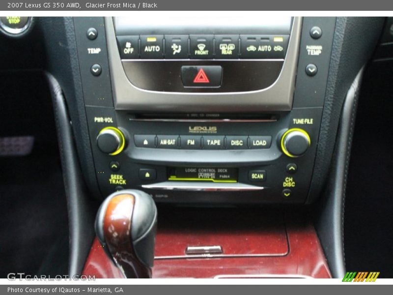Glacier Frost Mica / Black 2007 Lexus GS 350 AWD
