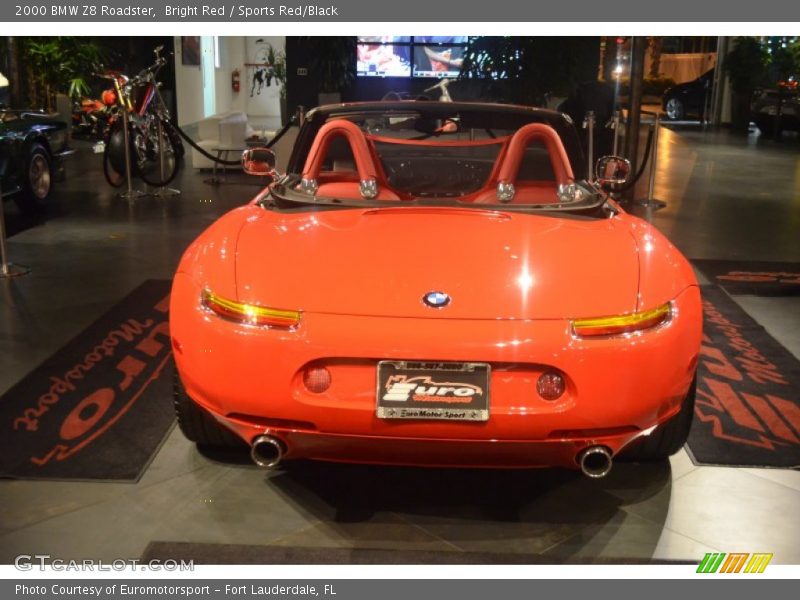 Bright Red / Sports Red/Black 2000 BMW Z8 Roadster