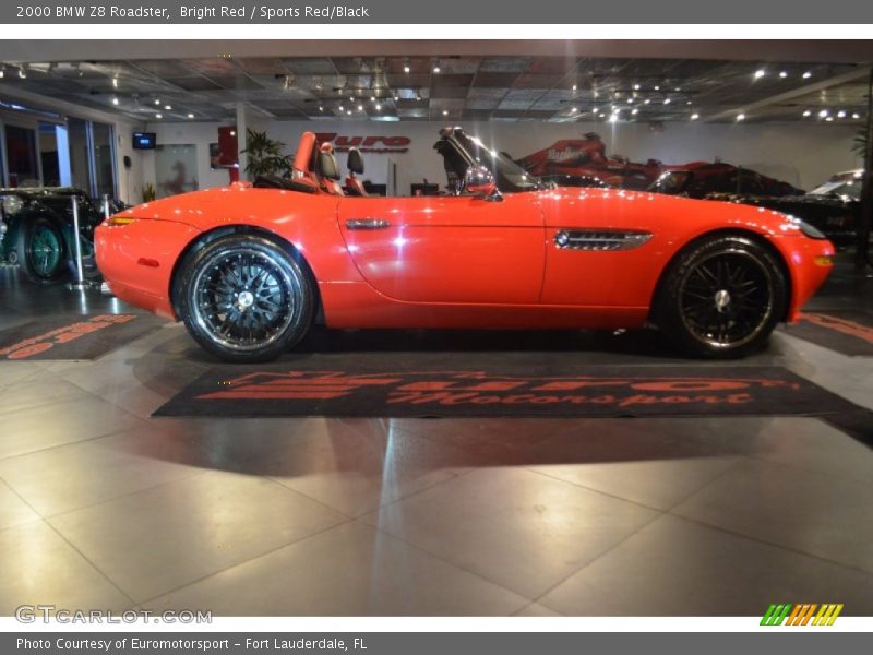 Bright Red / Sports Red/Black 2000 BMW Z8 Roadster