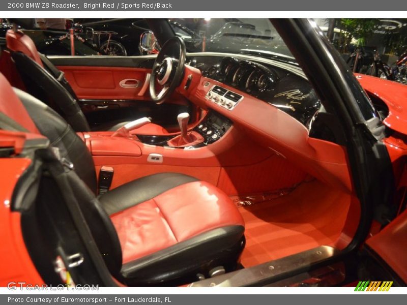 Bright Red / Sports Red/Black 2000 BMW Z8 Roadster