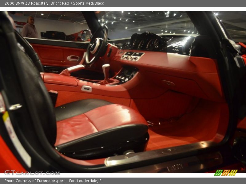 Bright Red / Sports Red/Black 2000 BMW Z8 Roadster