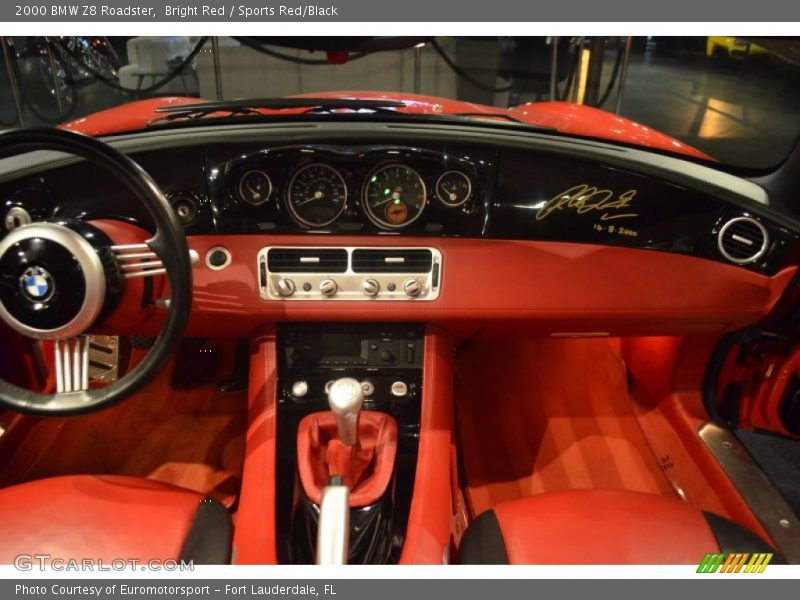 Bright Red / Sports Red/Black 2000 BMW Z8 Roadster