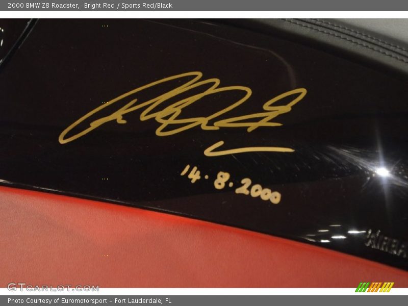 Bright Red / Sports Red/Black 2000 BMW Z8 Roadster