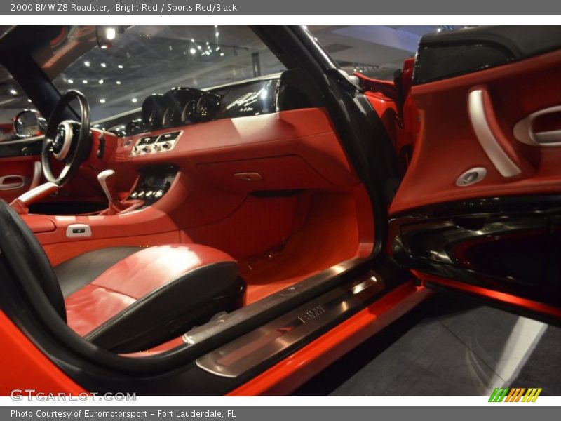 Bright Red / Sports Red/Black 2000 BMW Z8 Roadster